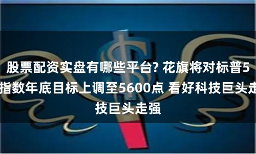 股票配资实盘有哪些平台? 花旗将对标普500指数年底目标上调至5600点 看好科技巨头走强