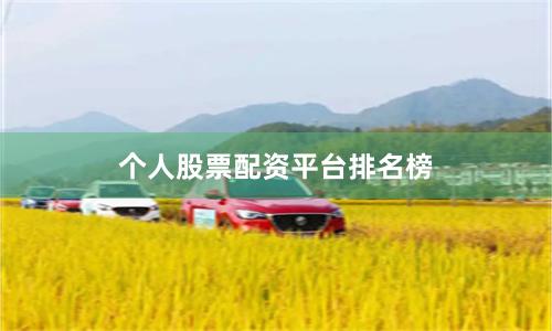 个人股票配资平台排名榜